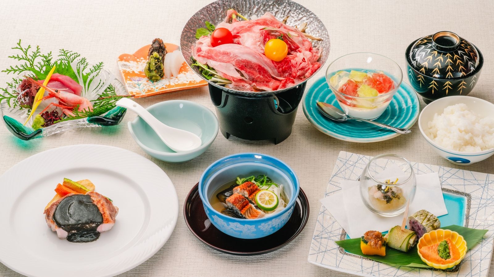 【夏季】使用山陰時令食材的日式宴會套餐（*照片僅供參考）