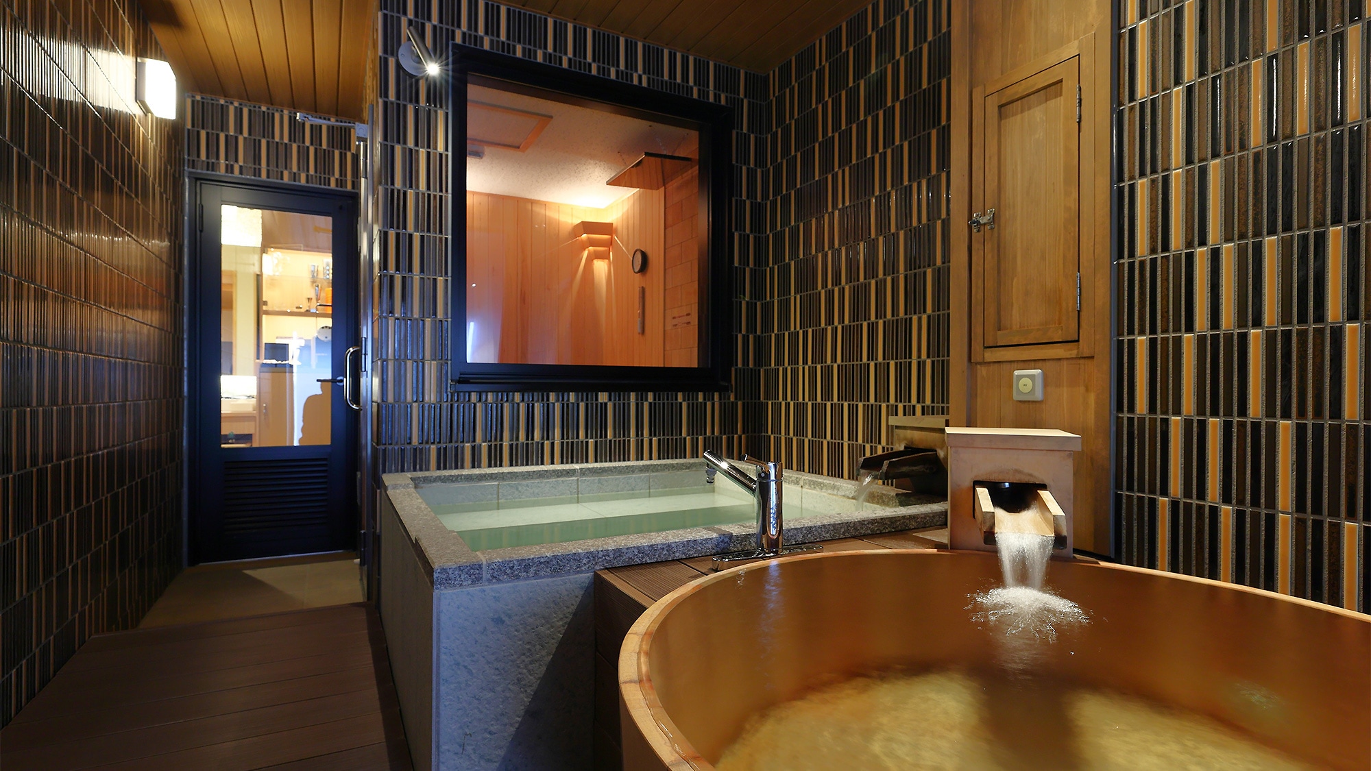 [NEW OPEN in April 2023 Gem] Semi-open-air bath + sauna + cold bath + king size bedroom