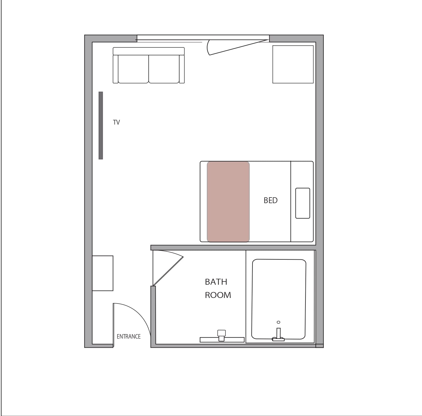 New building single/double room