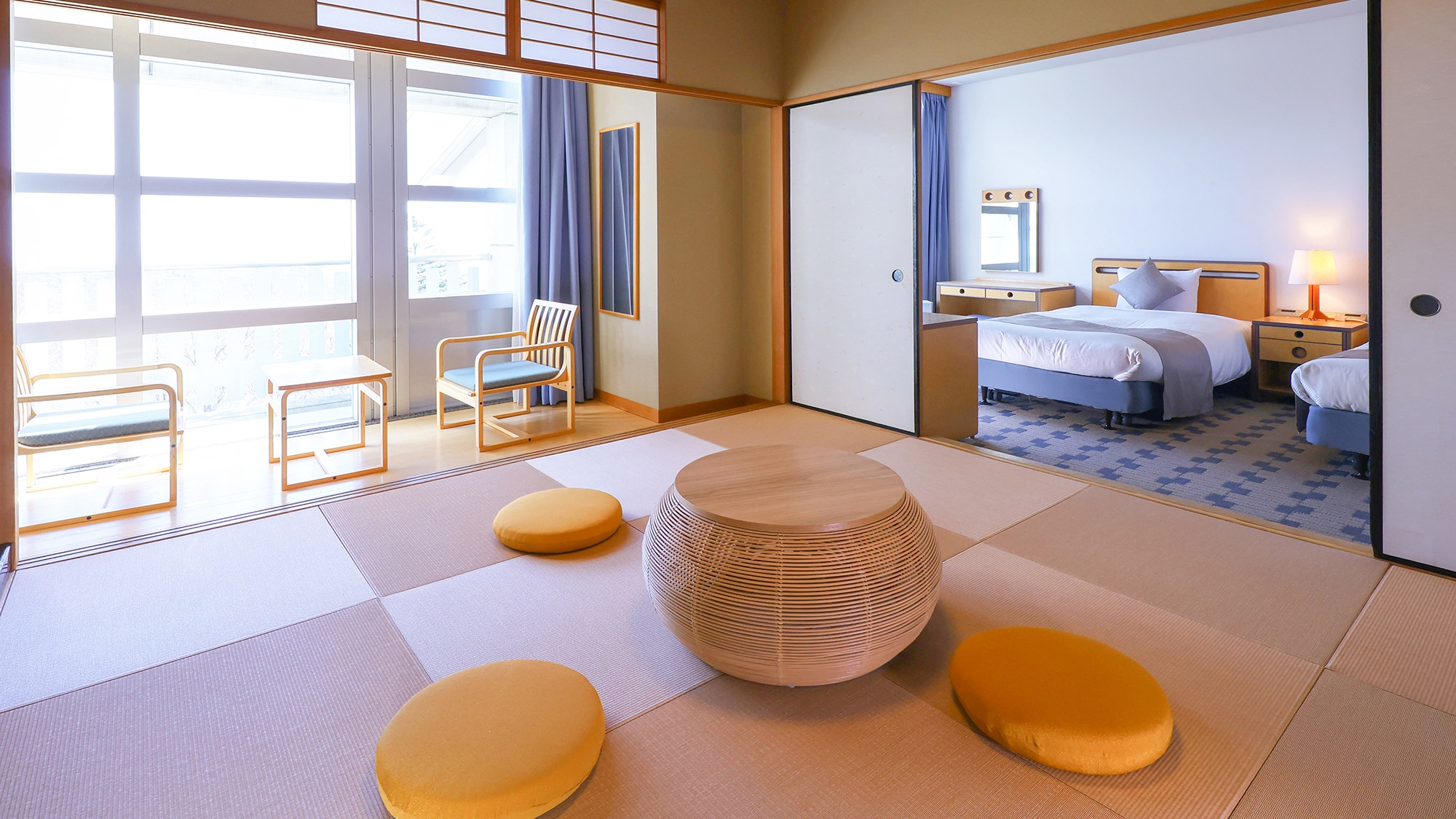 Superior Japanese-Western room with twin bath (Mountain view)