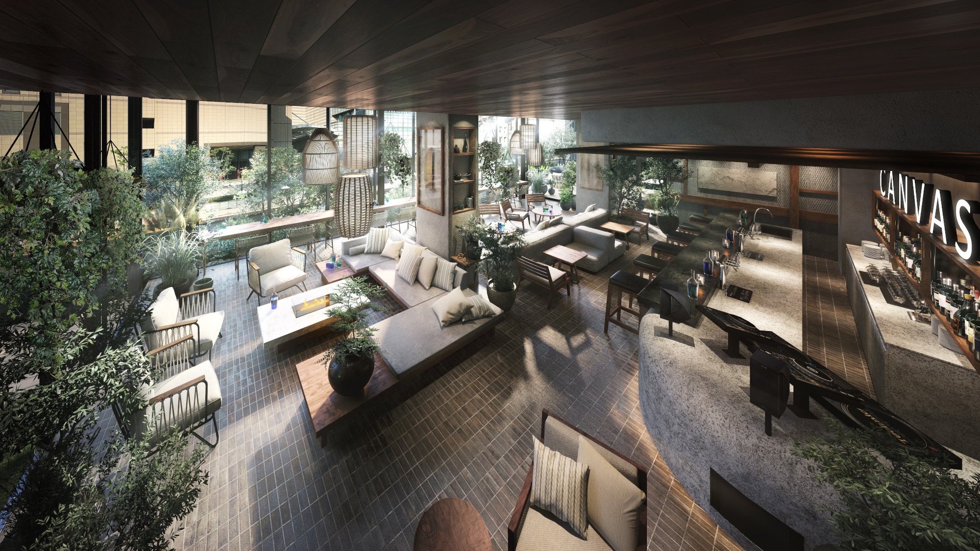 Canvas Lounge di lantai dua hotel *Foto hanya untuk tujuan ilustrasi