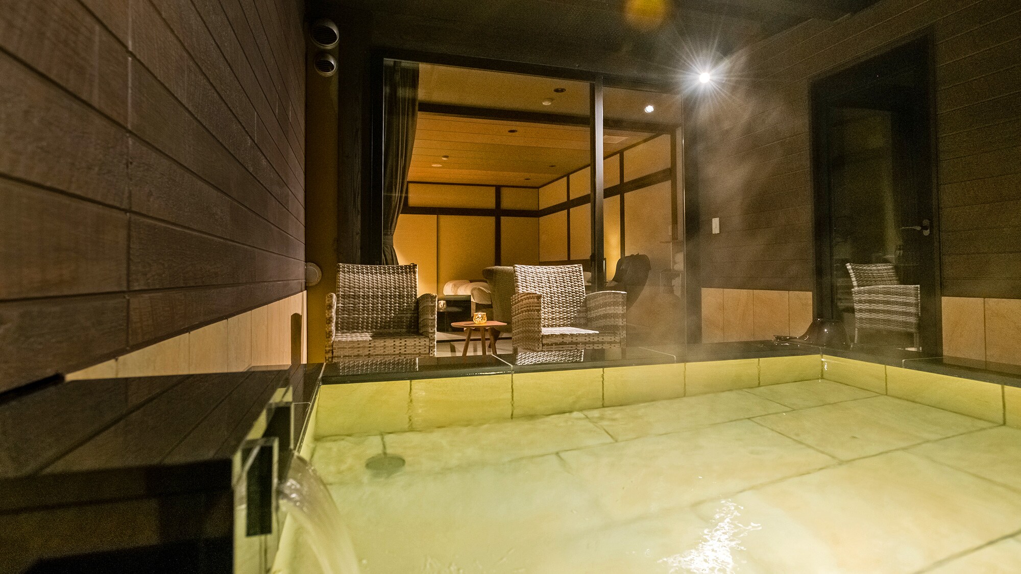 [Room with open-air bath, D type Japanese-style room 10 tatami mats, non-smoking room]