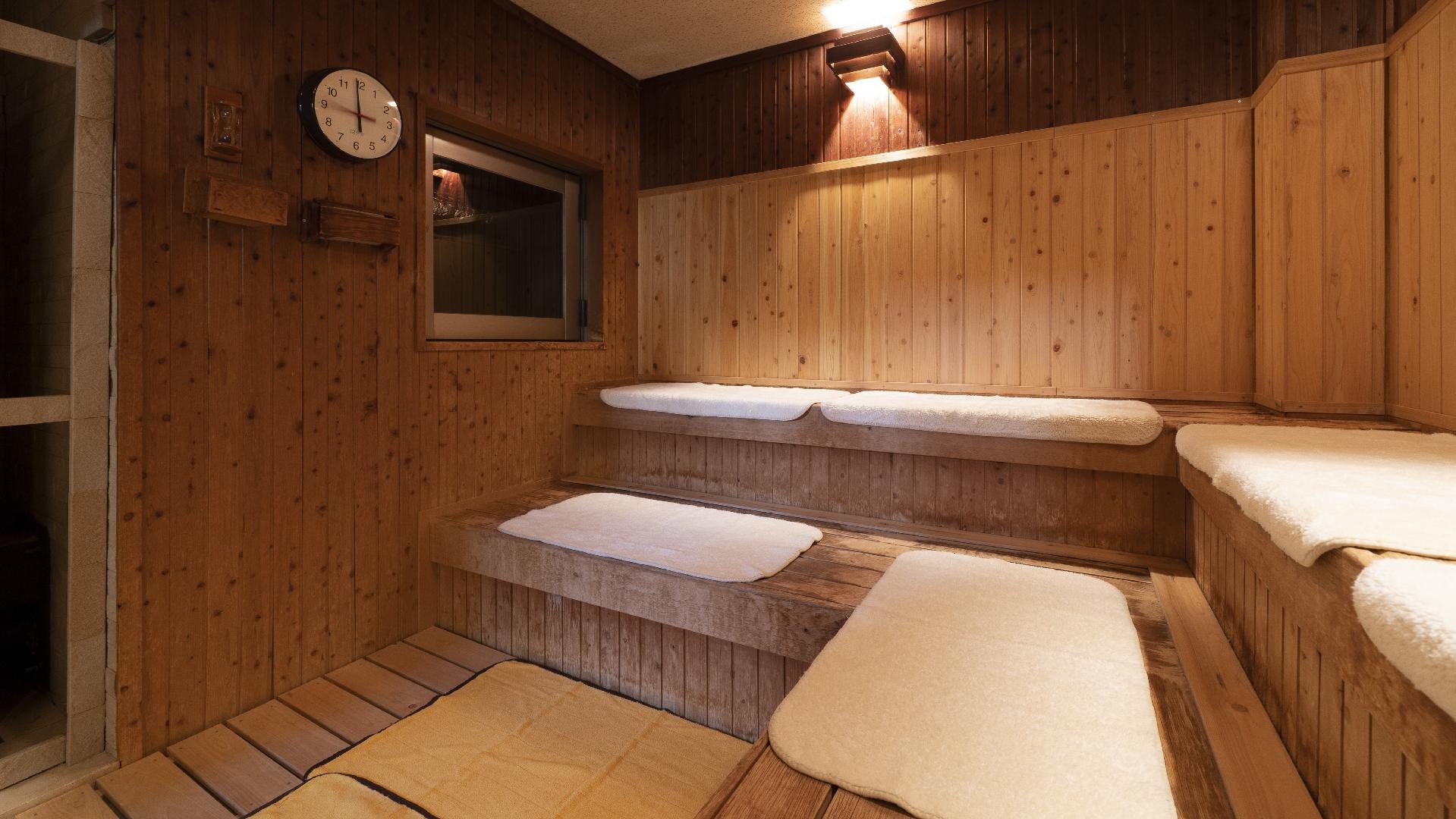 [Natural hot spring Monzen no Yu] Sauna