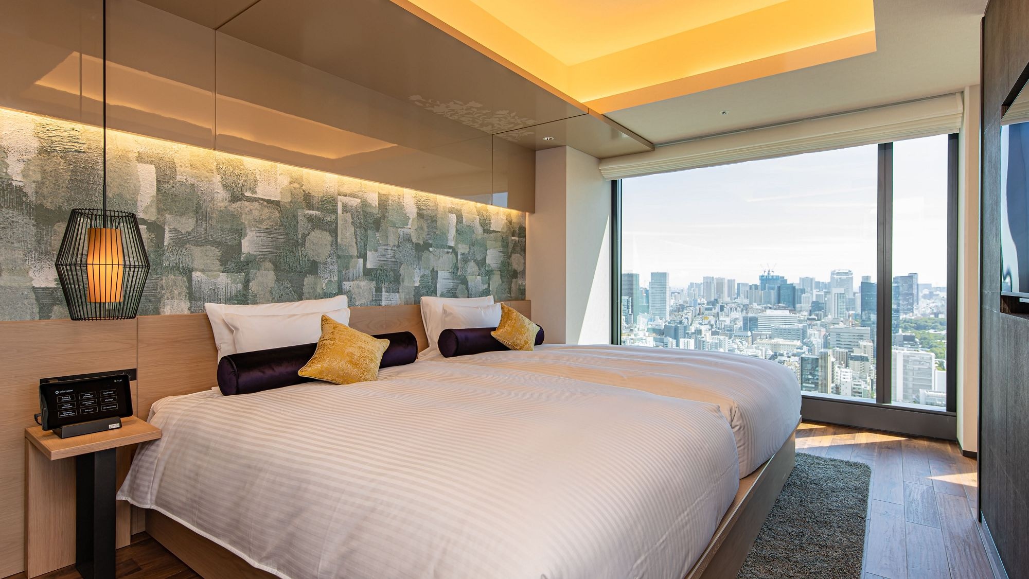 [HIBIYA suite (twin)] 61 meter persegi / kamar sudut / pemandangan kota