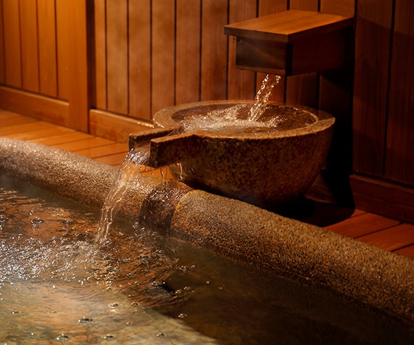 Large communal bath hot spring
