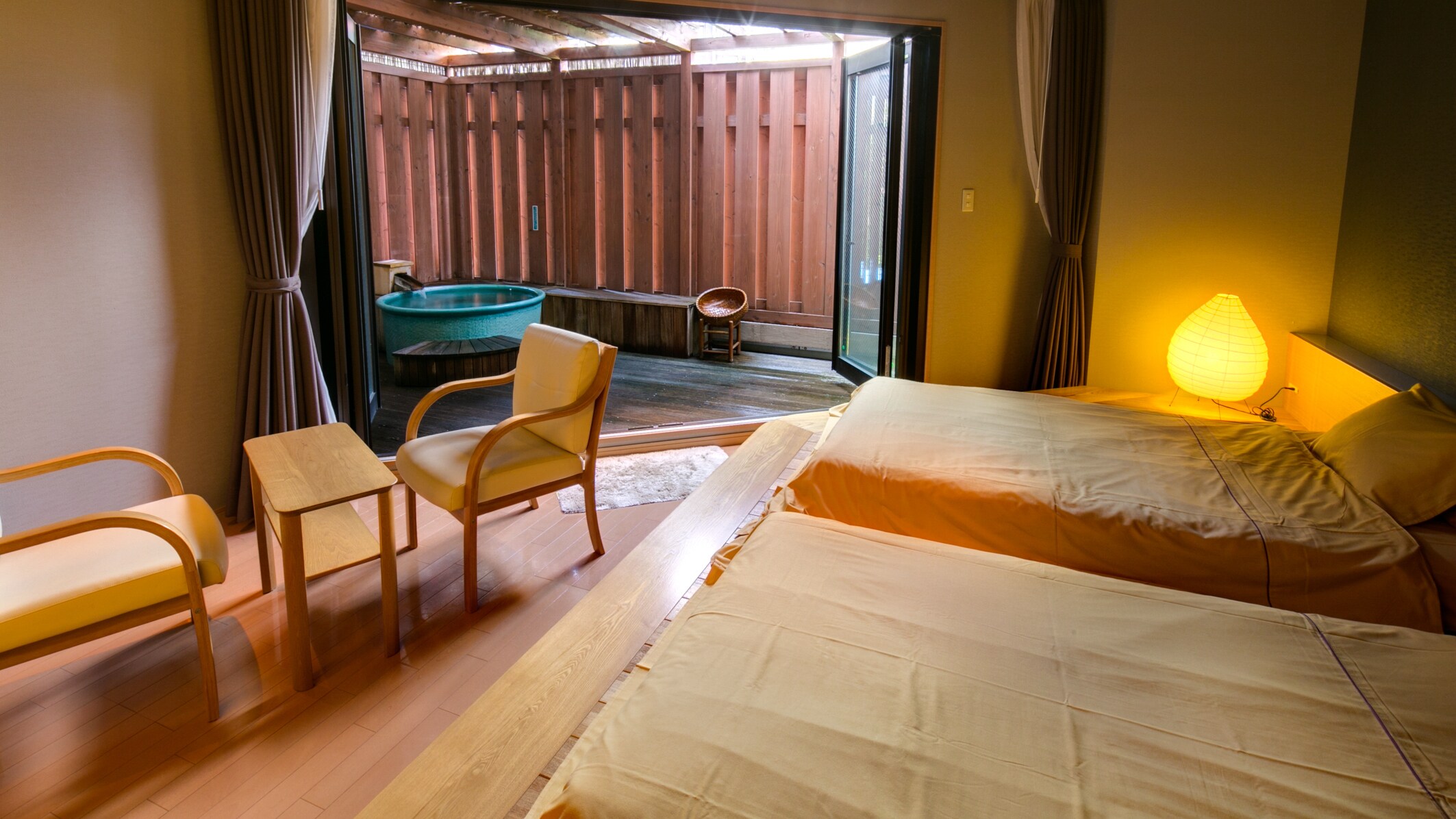 212 [Ai / Ai] Guest room with open-air bath "Non-smoking Japanese-Western style room"