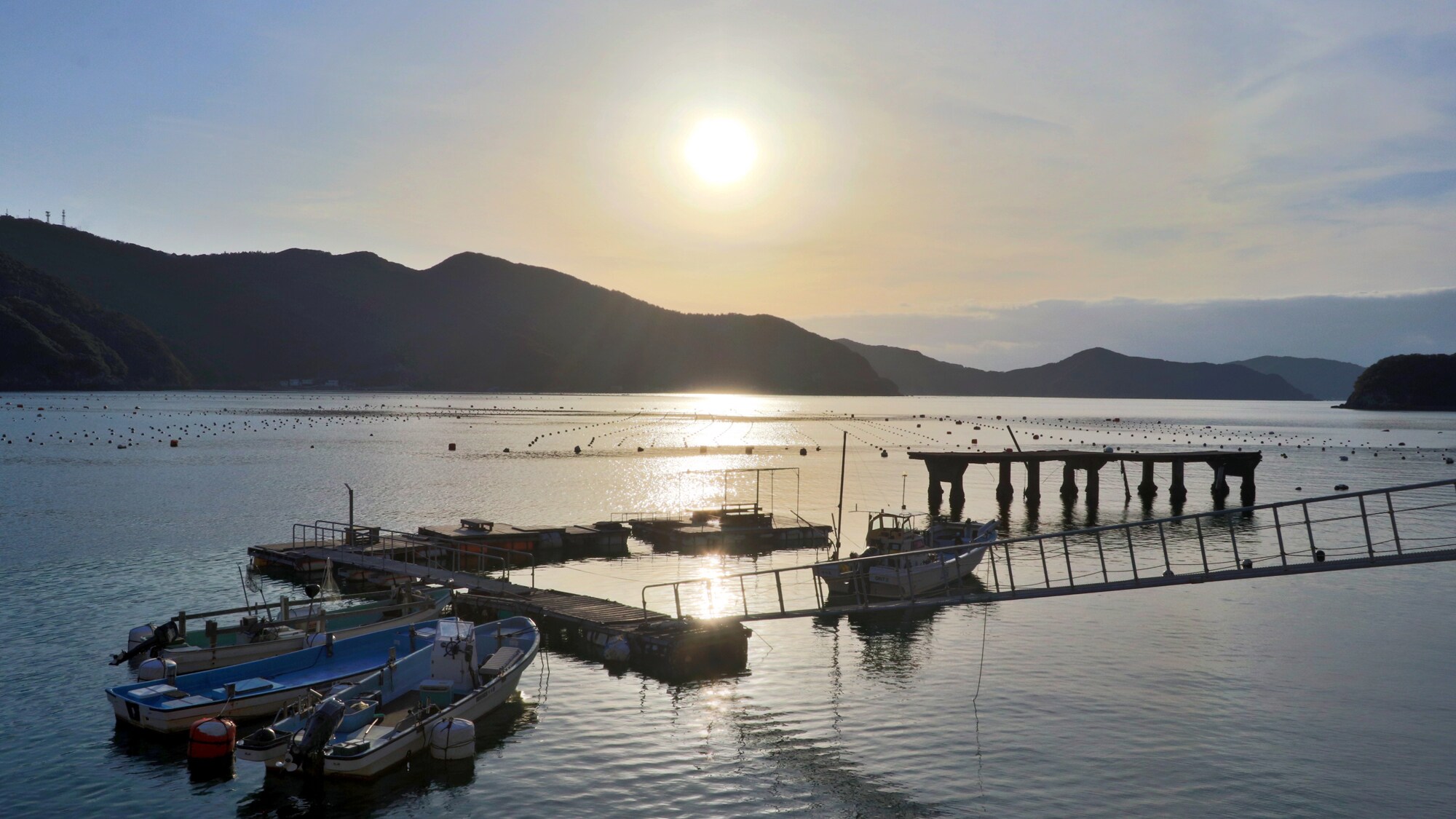 [Fishing Pier] Enjoy the scenery that changes with the seasons.