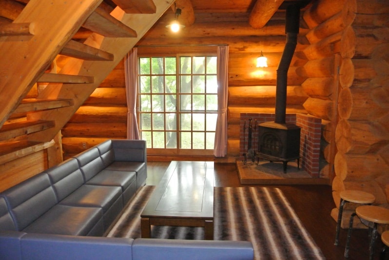 Log House Inside the building