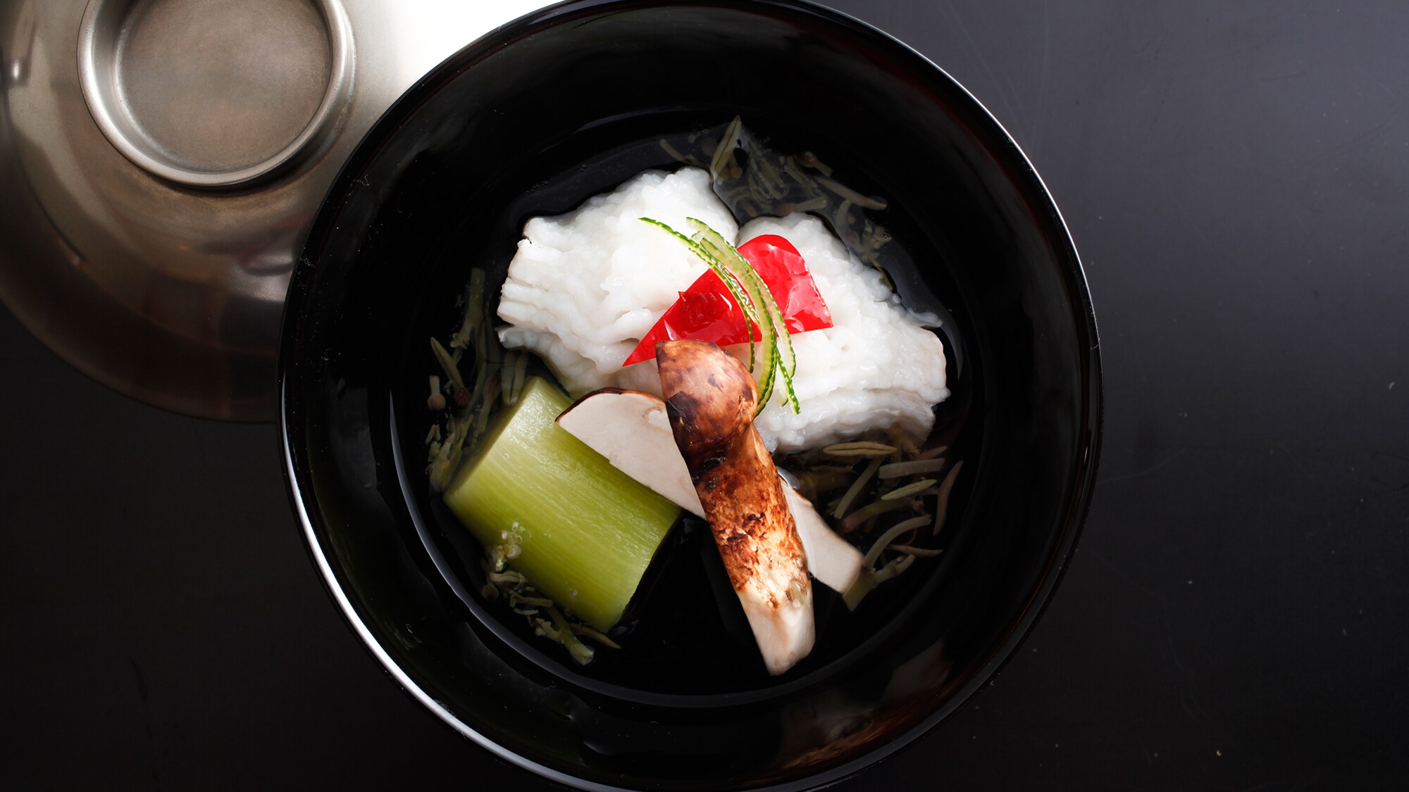 A multi-course meal that is a feast for the eyes