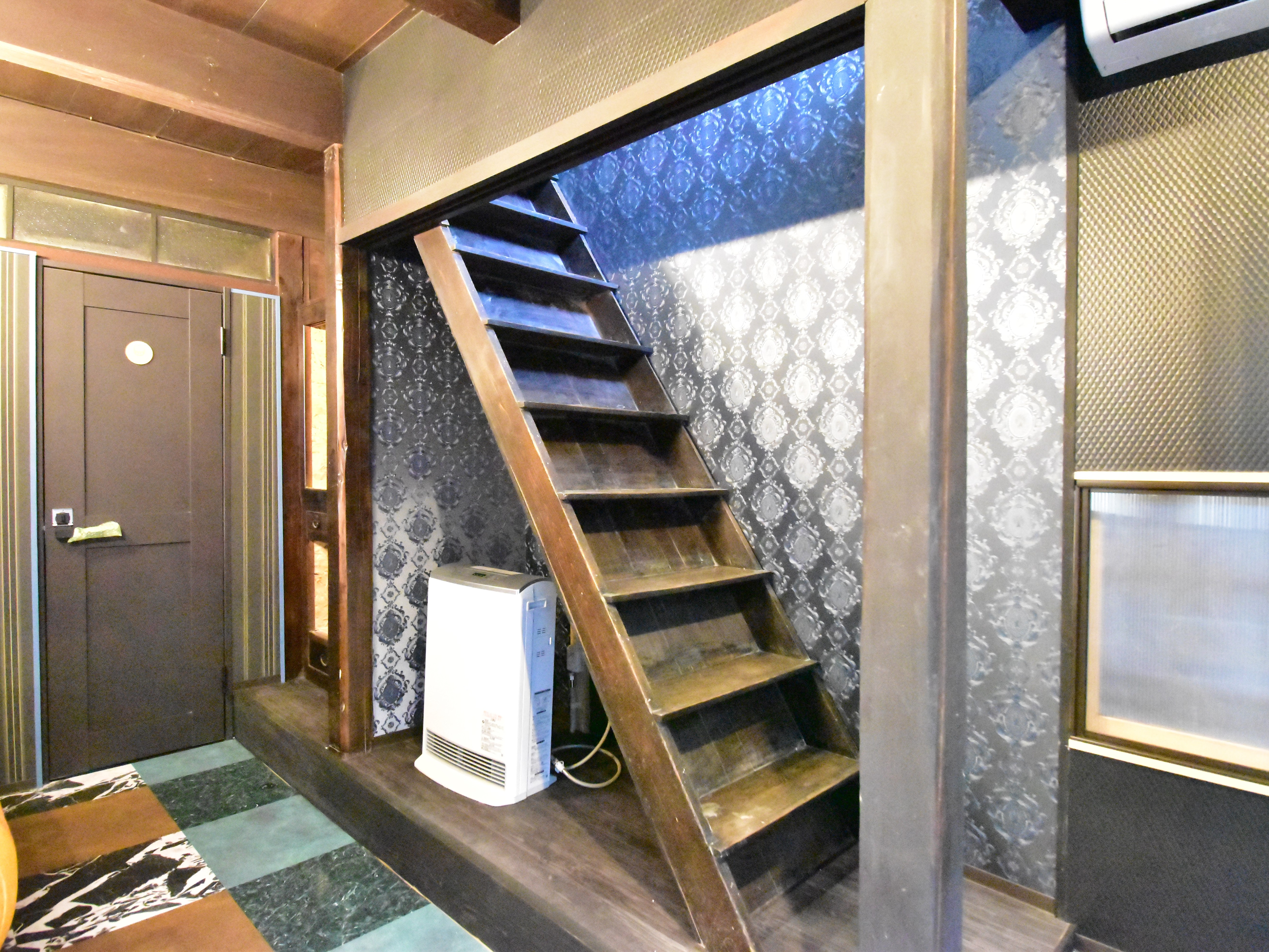 Stairs to the bedroom