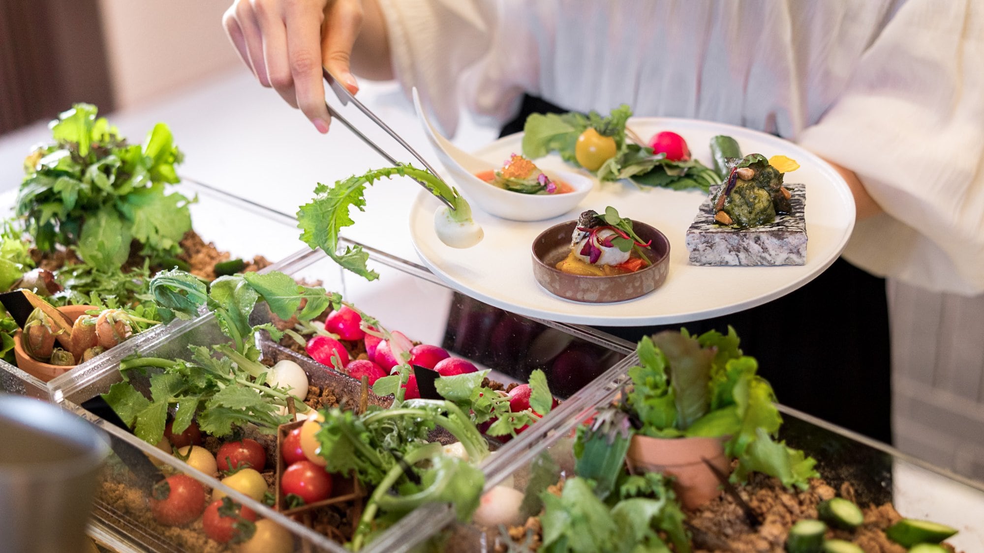 【저녁 식사】신선하고 바리에이션 풍부한 전채