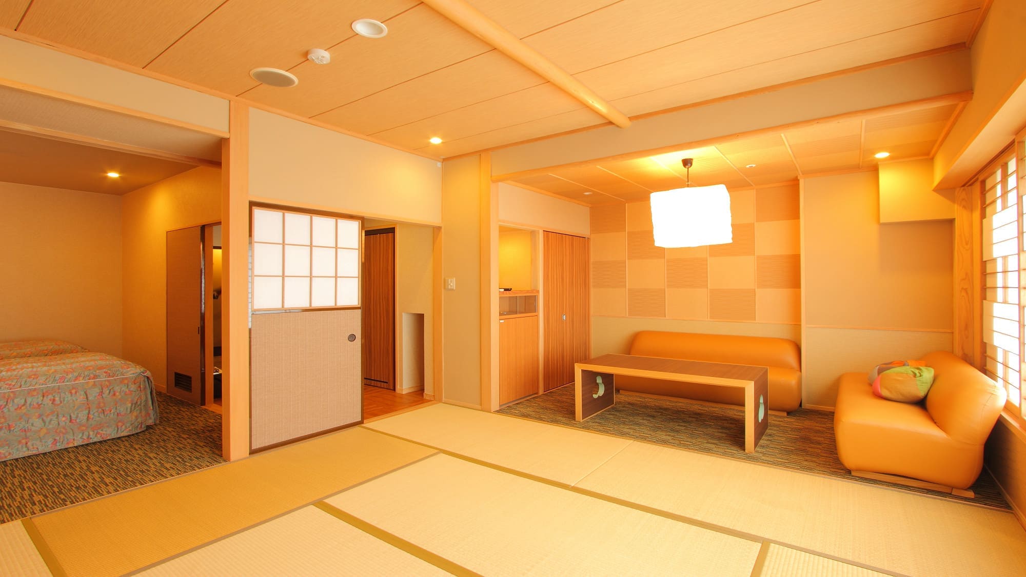 日式和西式房间8张榻榻米+双床（示例）*有不同的类型