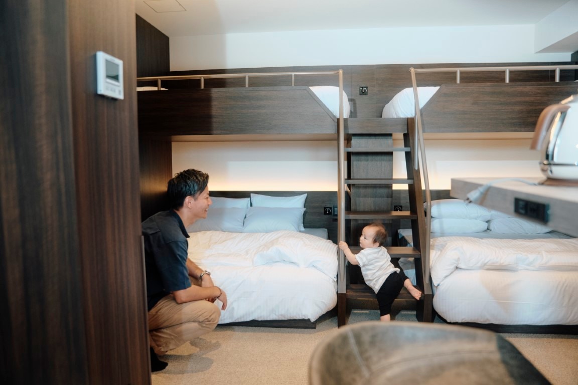 In groups or families