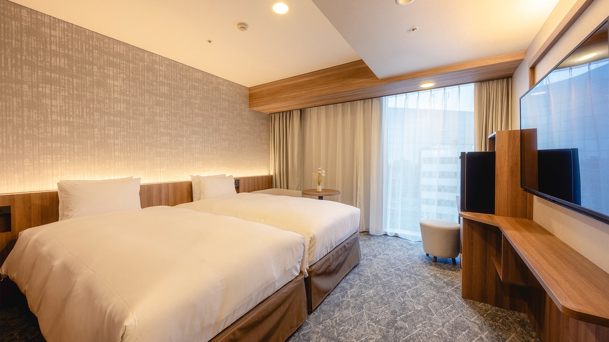 <2026年翻新> [行政樓層：雙床間] 單人床（110公分寬）x 2張