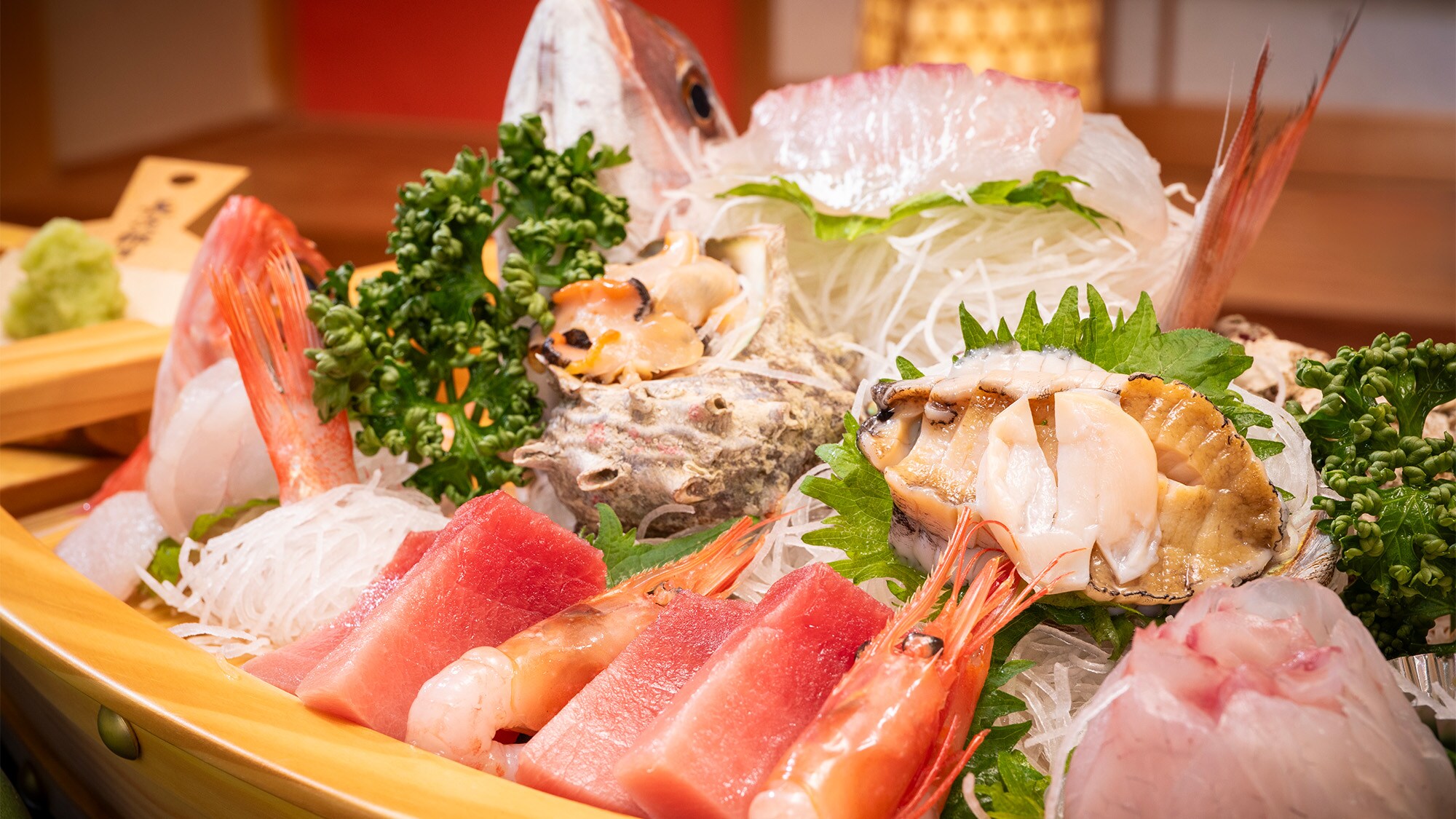 An example of a platter of 6 kinds of abalone