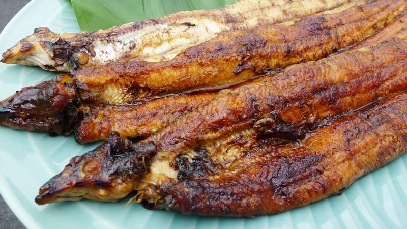 Eel dishes