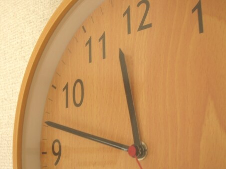 Check out at 12 o'clock