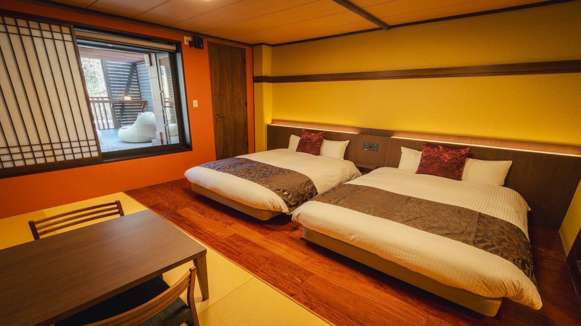 Kamar twin bergaya Jepang (205) Obana