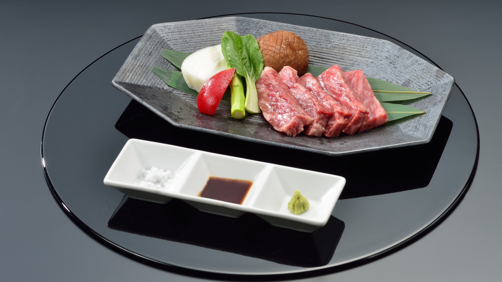 [Dinner example] Kagoshima Kuroge Wagyu beef steak, which won the best wagyu beef in Japan