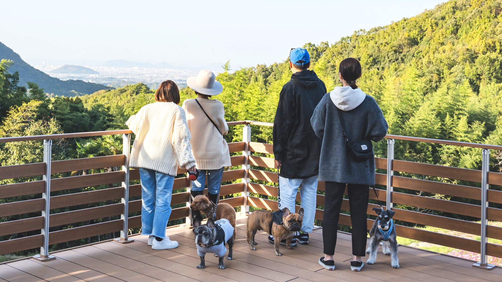 Enjoy the seasonal scenery from the deck terrace attached to "Birds Nest."