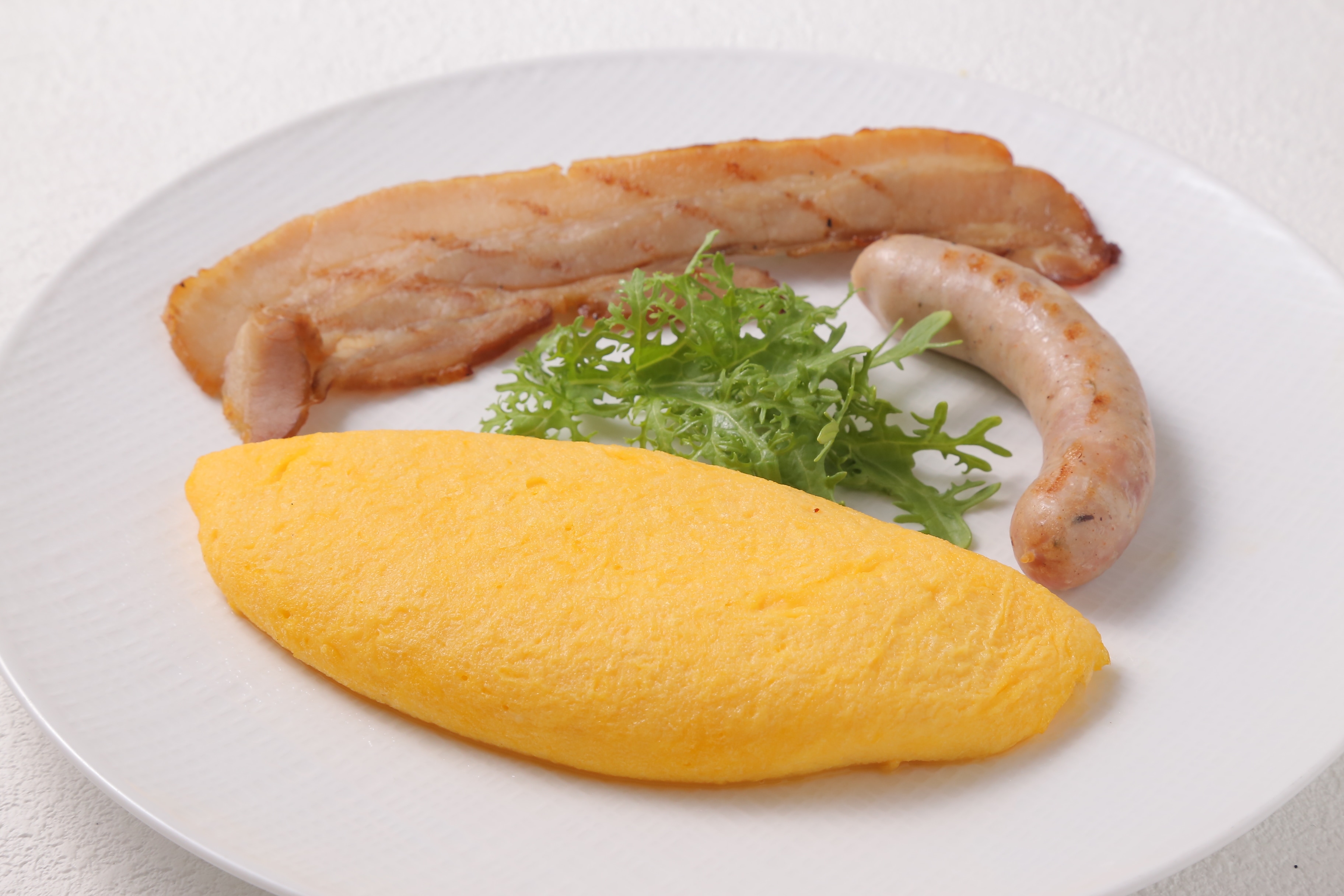 西式早餐主菜：清煎蛋卷