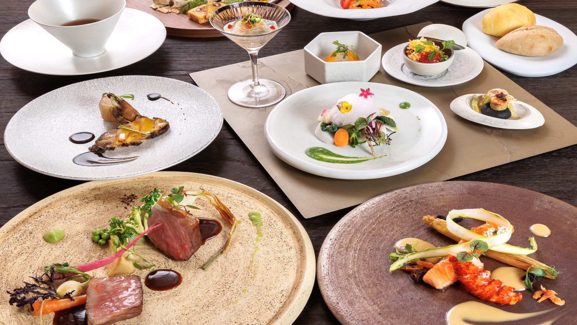 [Kaiseki Musim Semi Prancis] Hidangan Prancis mewah yang dibuat dengan bahan-bahan pilihan *Gambar.