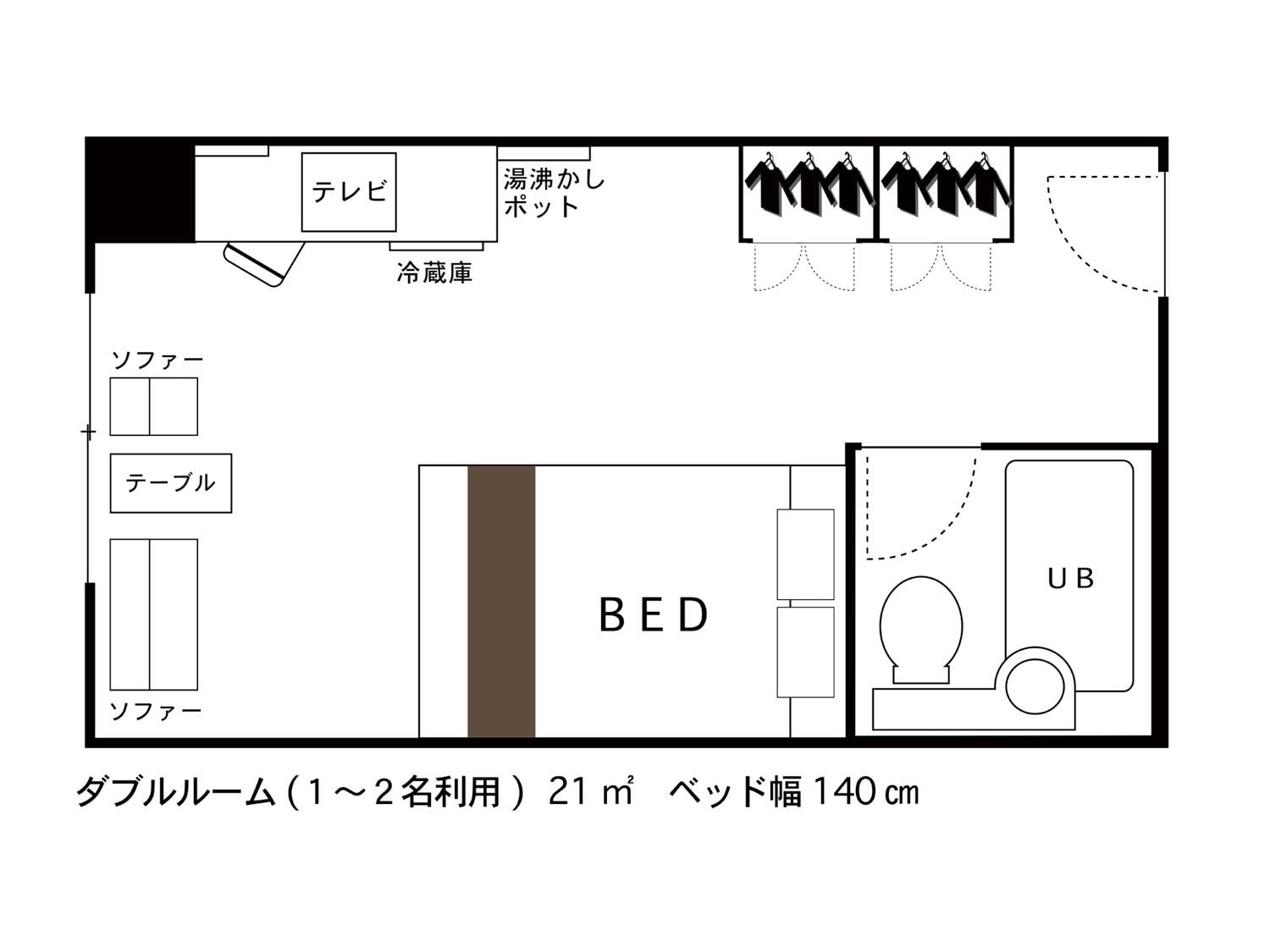 Double room layout