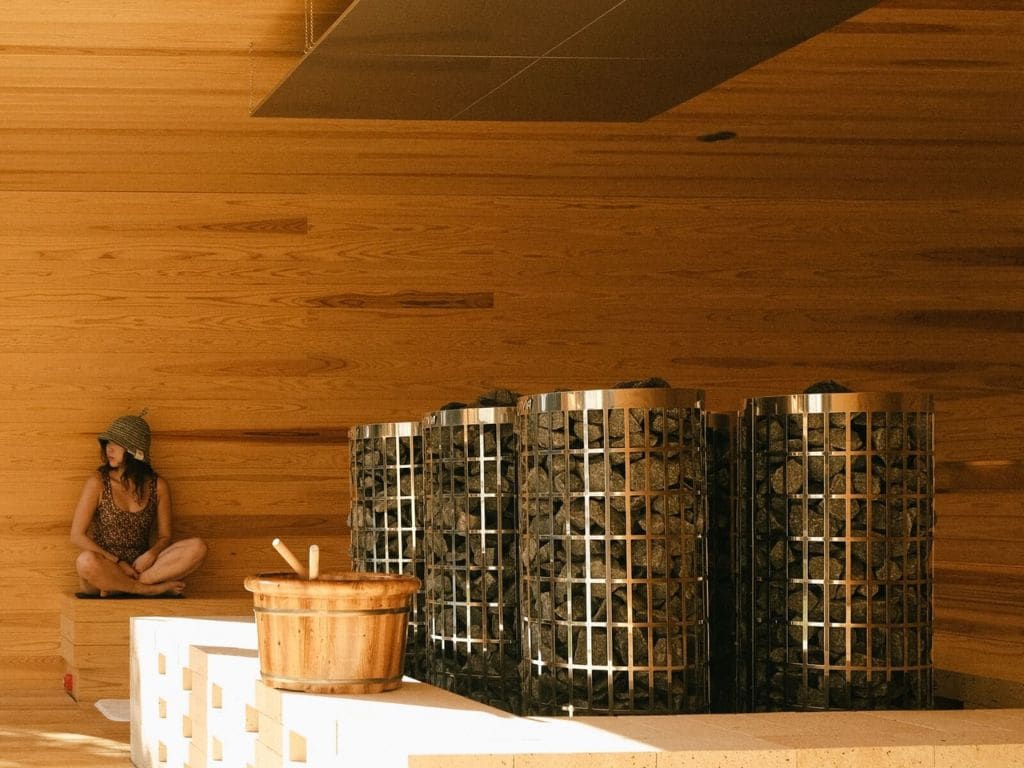 寬敞的共用桑拿浴室