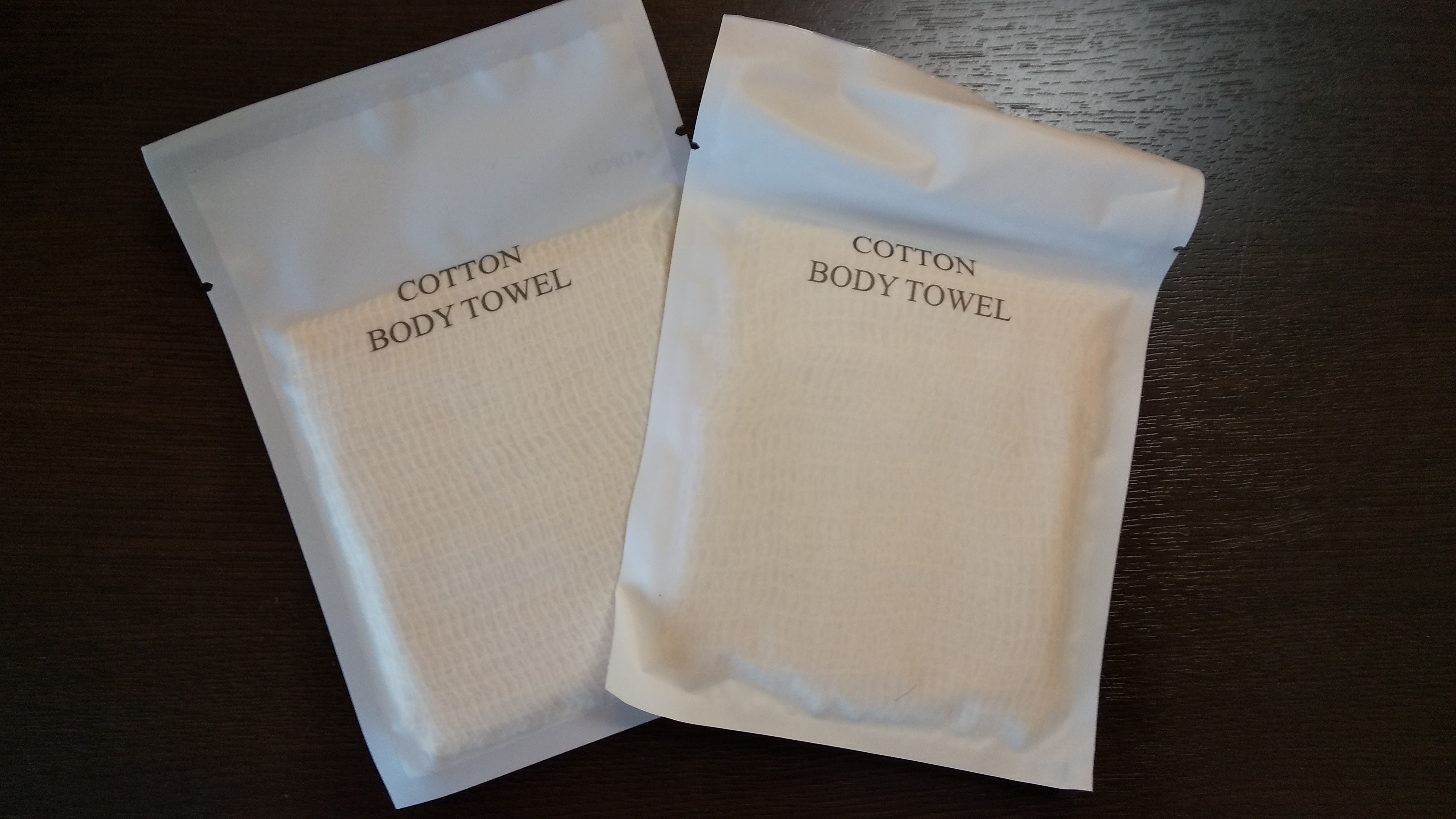 Cotton body towel (comfort room only)
