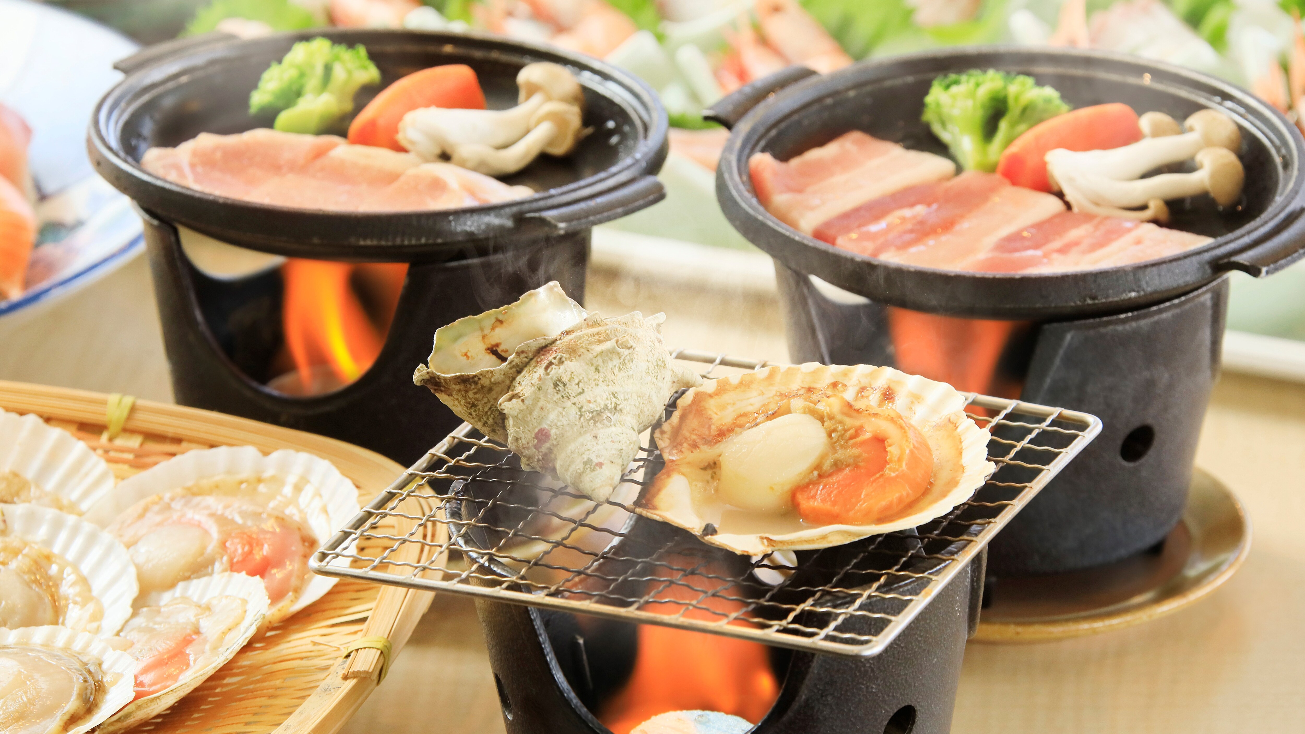 Hamayaki và teppanyaki là những món nướng thú vị