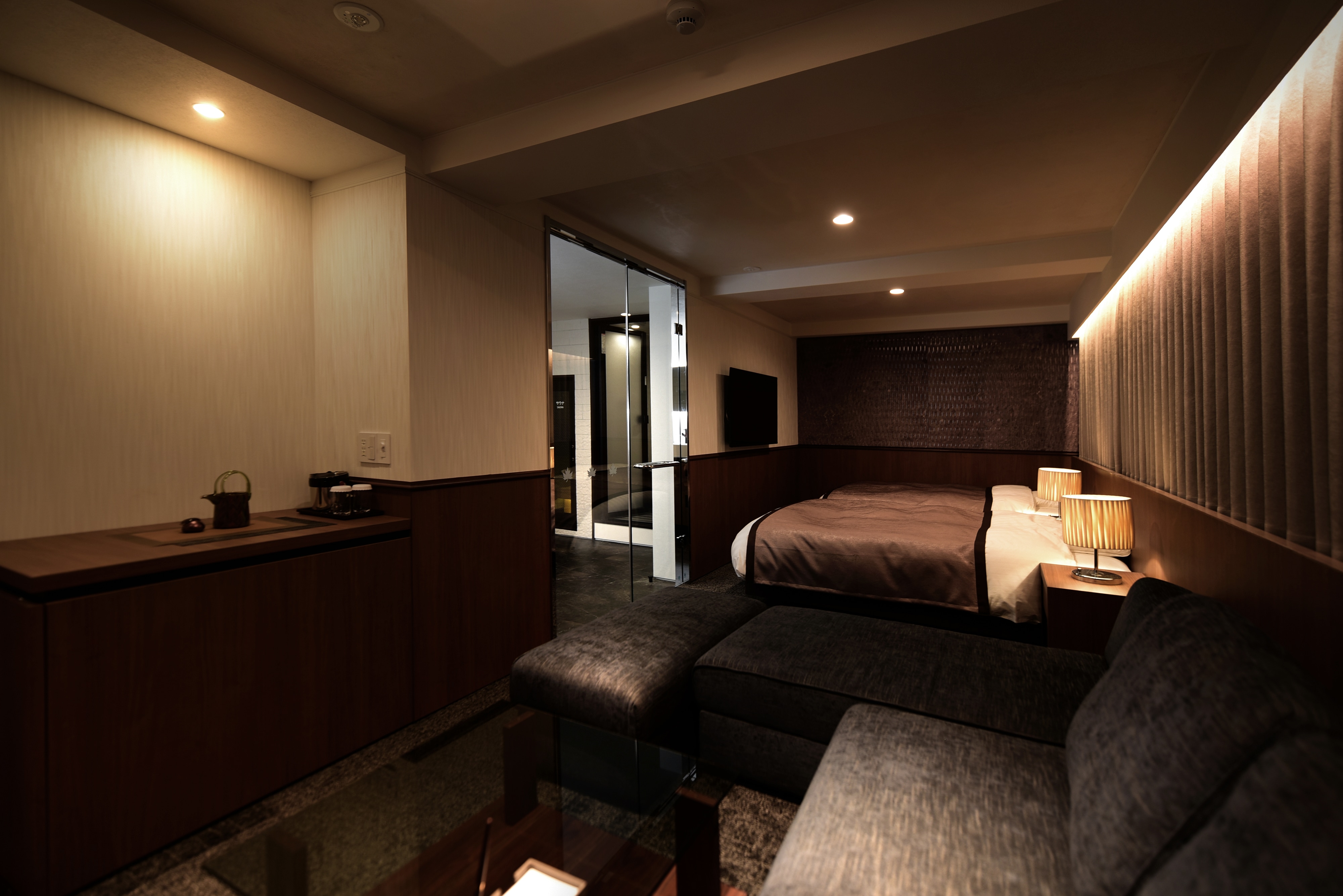 [Premier Twin Room with Sauna] *43m² / Sofa bed will be provided for 3 guests.