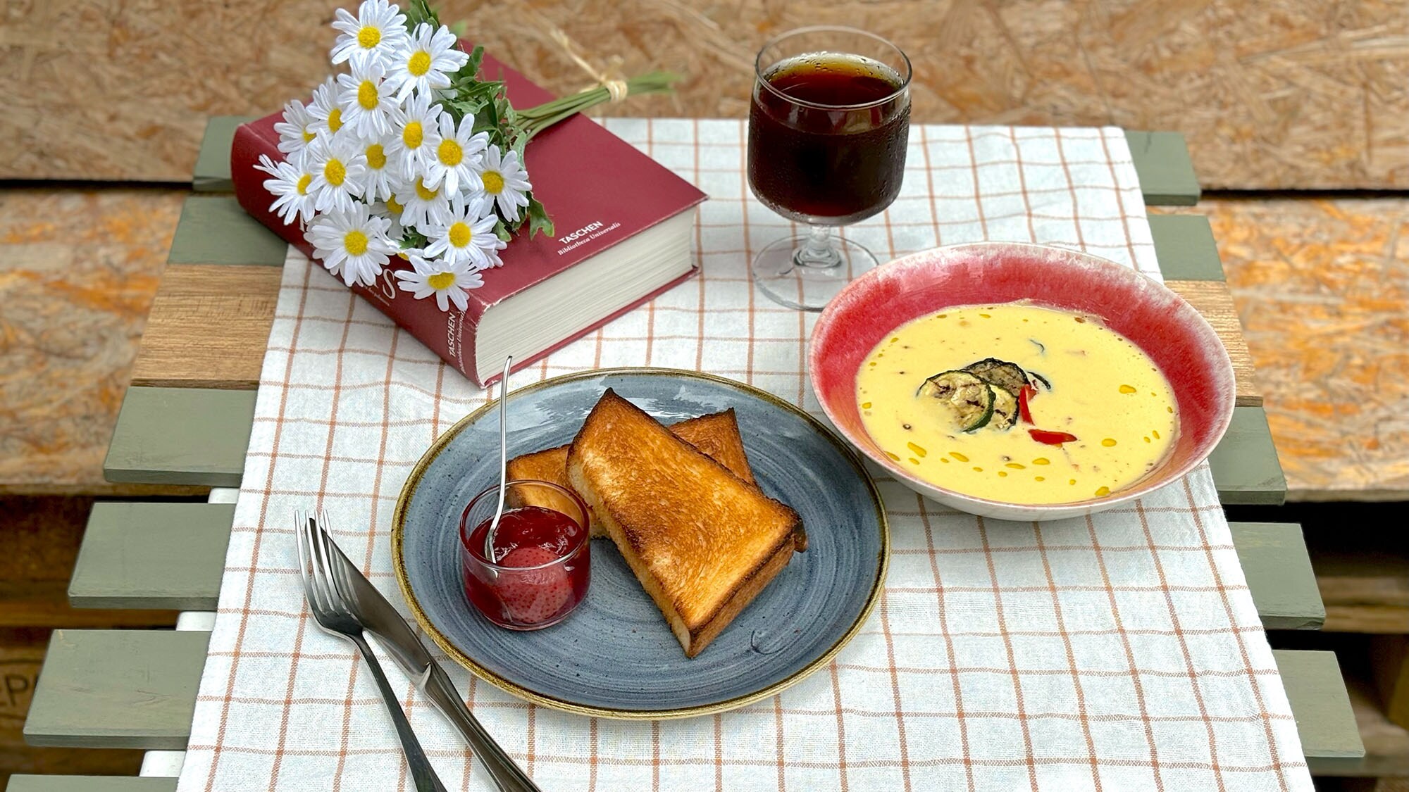 Breakfast menu example