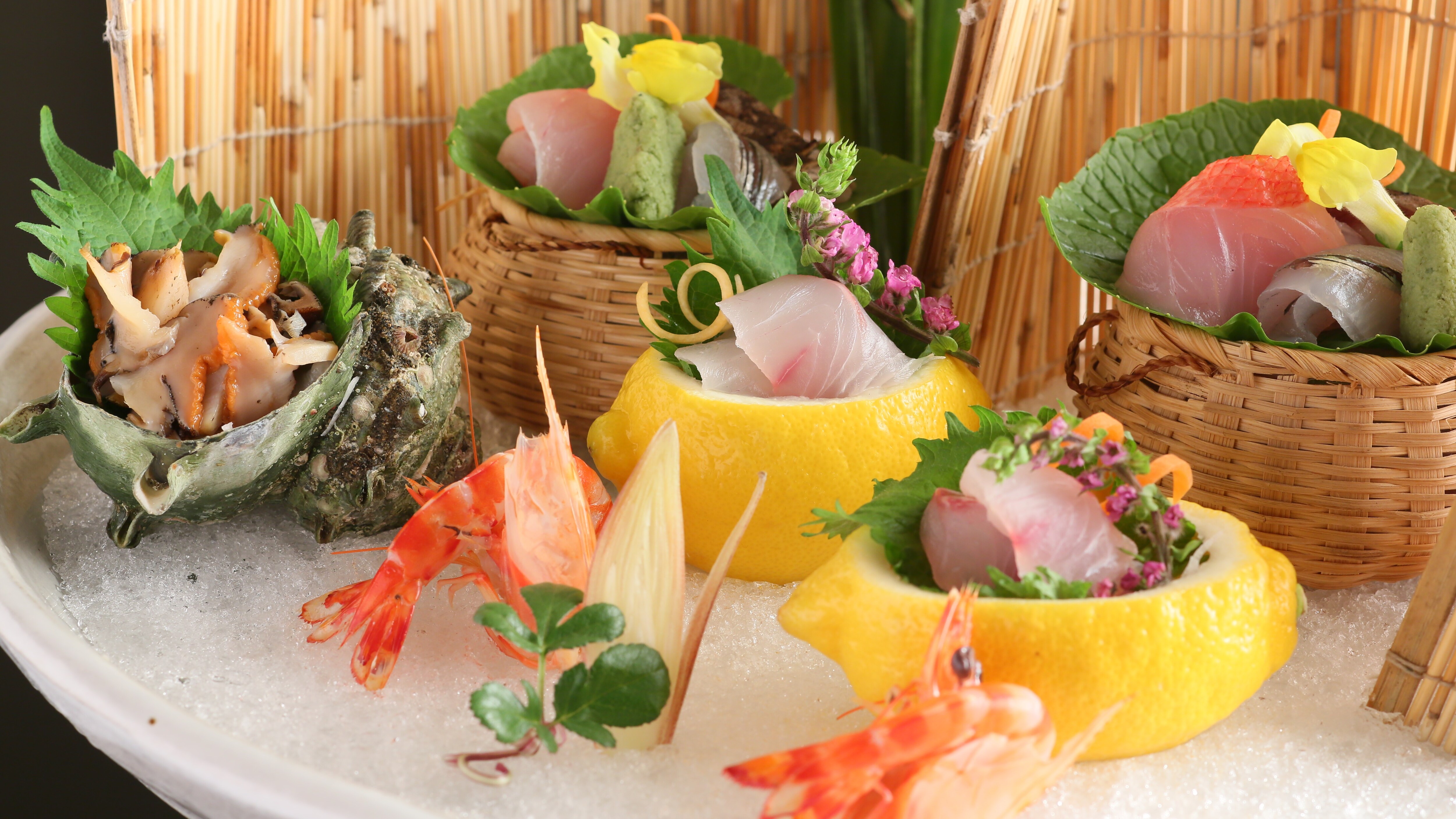 An example of assorted sashimi
