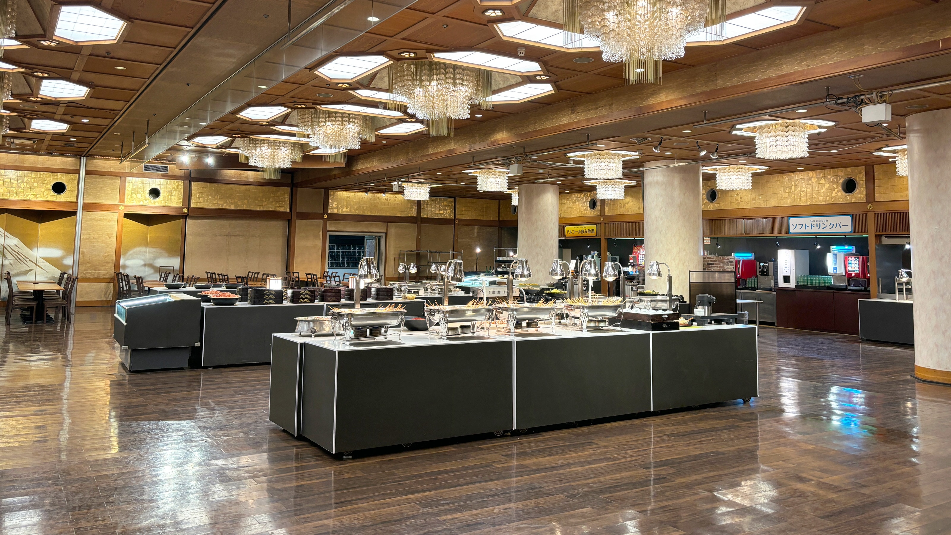 An example of a dinner buffet