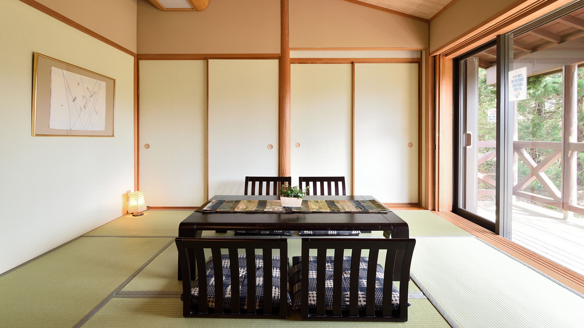 ● [ห้องสไตล์ญี่ปุ่น Hanare] ห้องสไตล์ญี่ปุ่น 12.5 เสื่อทาทามิ + ระเบียง