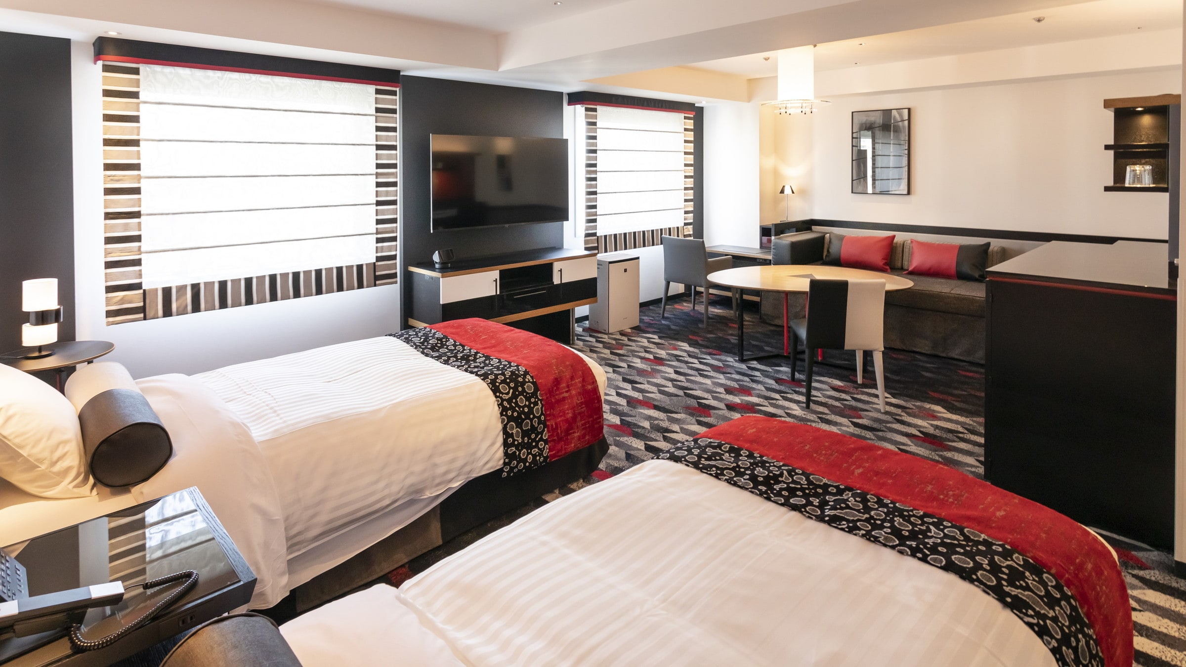 [Premium Heartful Room] The 46 square meter guest room can accommodate up to 3 people. Recommended for long stays and family trips
