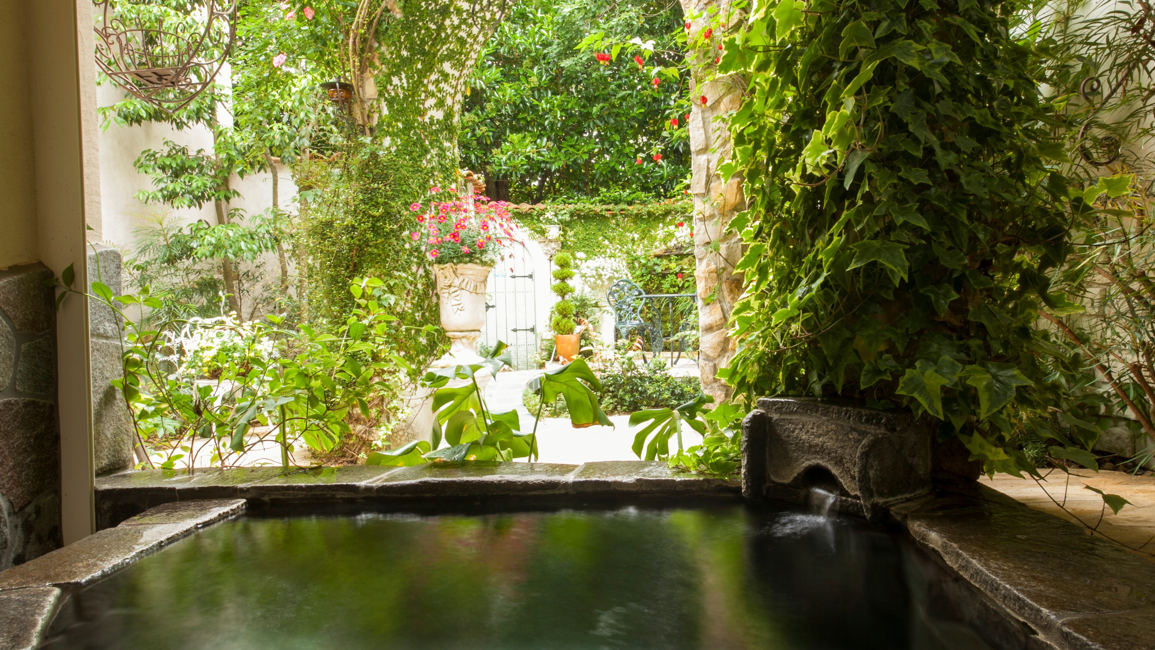 [With open-air bath] Petit Maison/Twin room with private garden