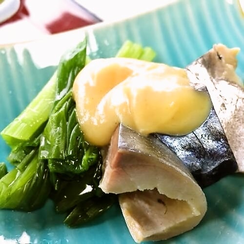 Cooking image (special product scallions and seasonal fish nuta)