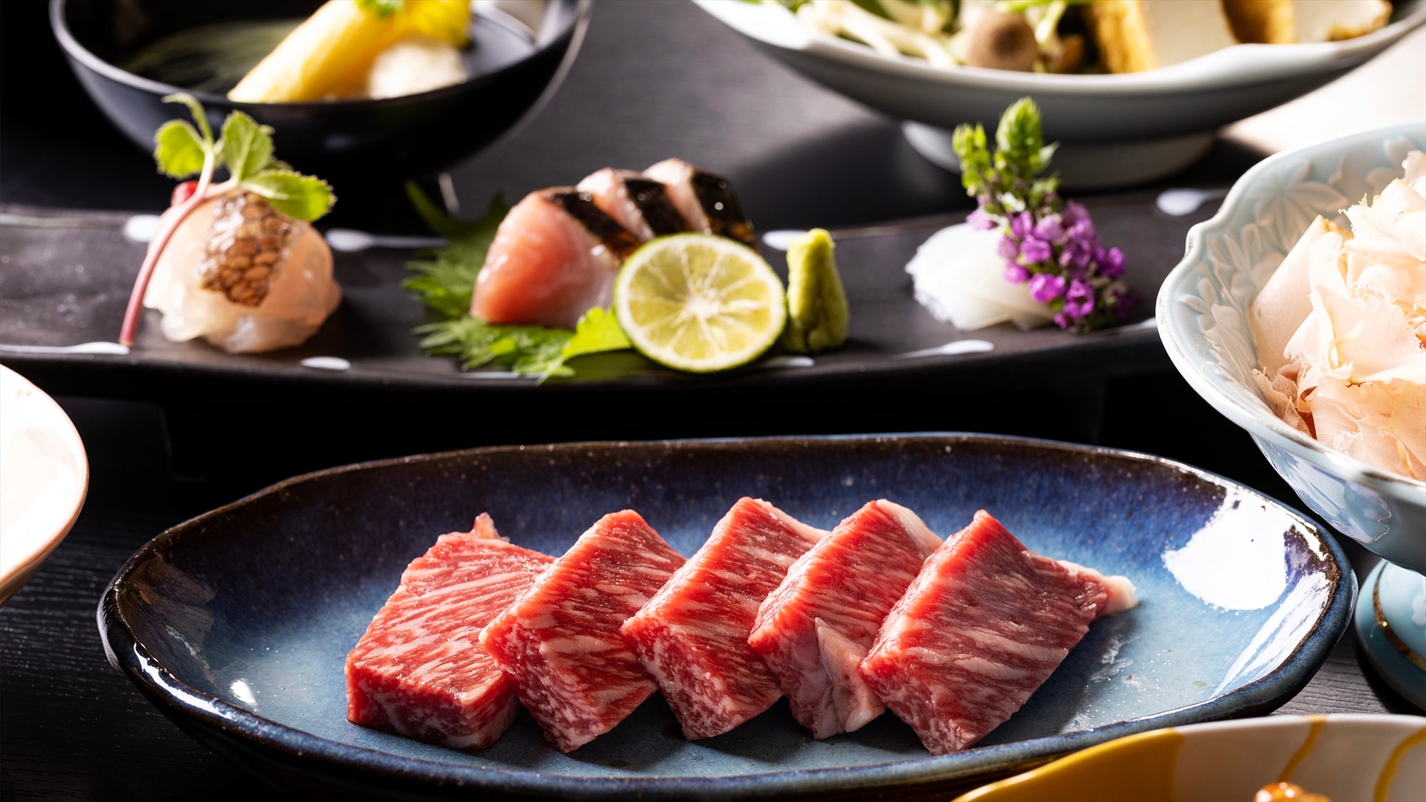 [Umenoya's most popular item - Wagyu steak]