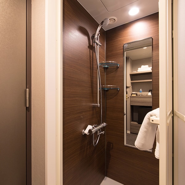 Indoor shower booth