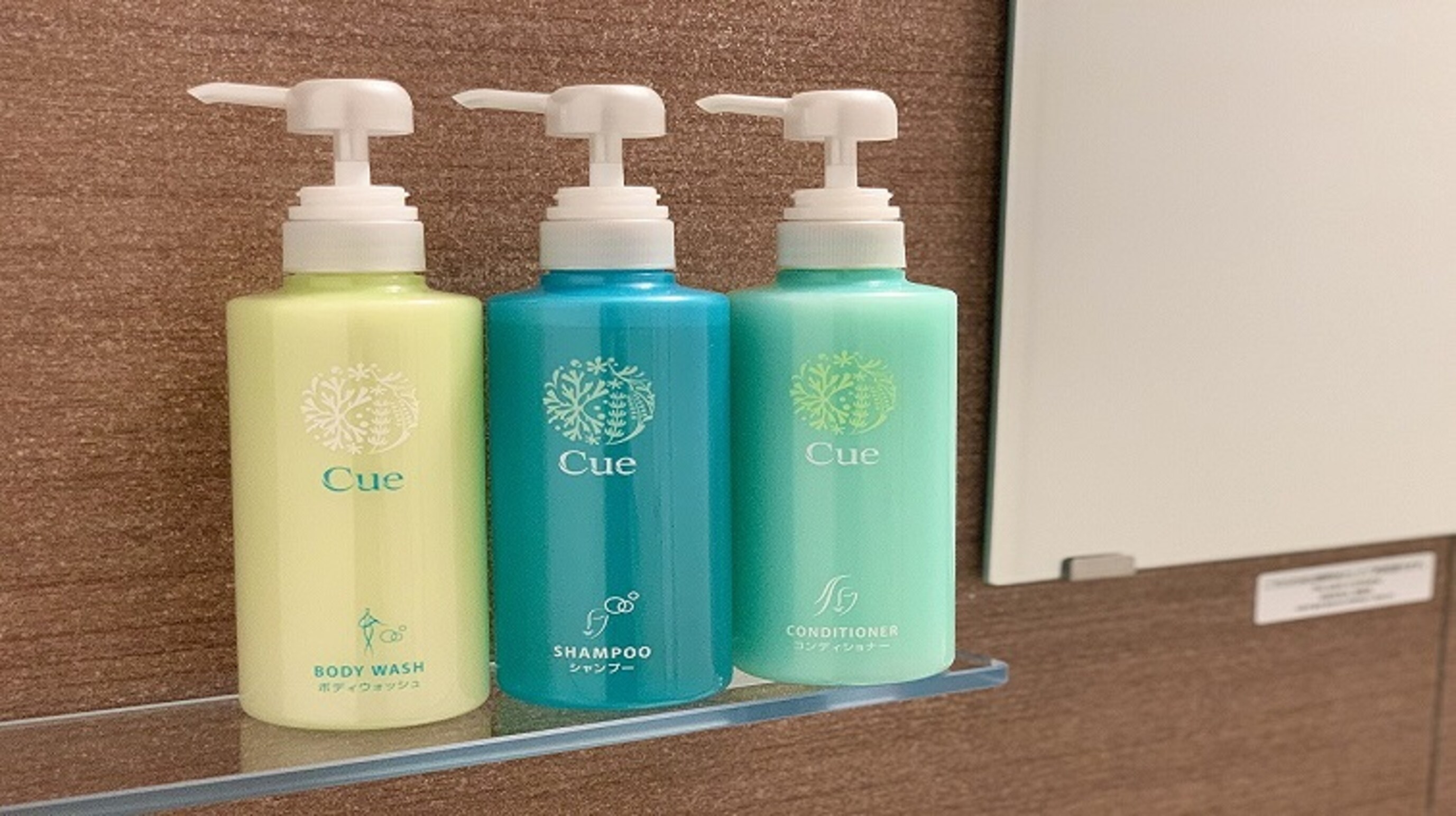 [Kao Cue] Shampoo, conditioner, body soap