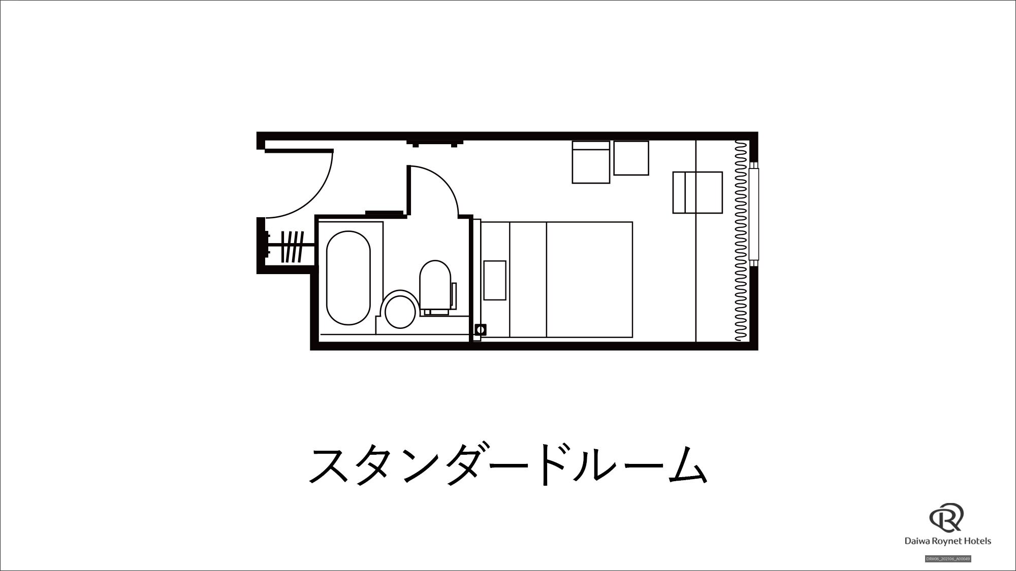 Standard room floor plan
