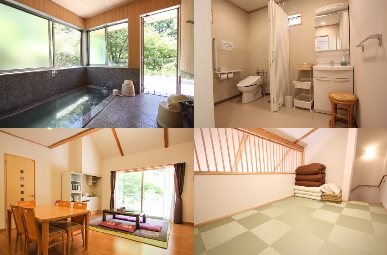 Summary of cottages with hot springs
