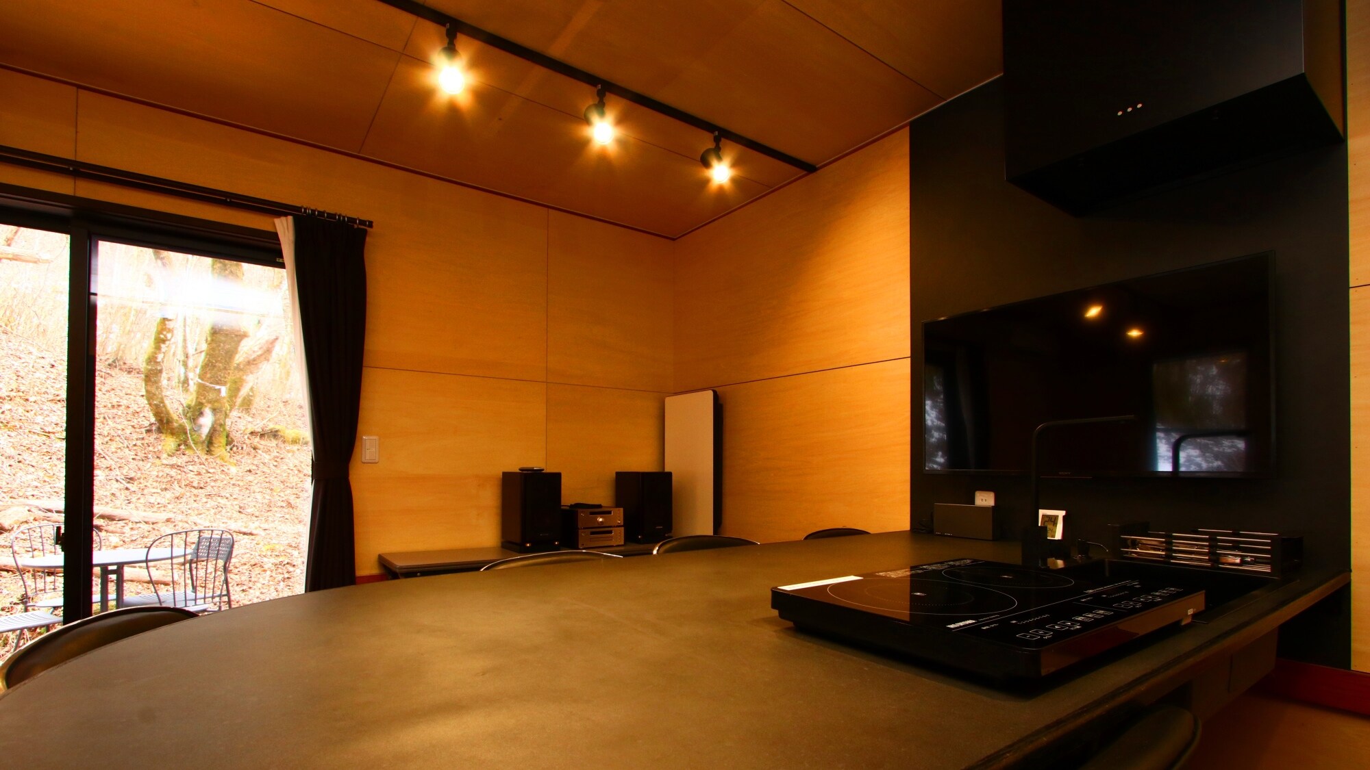 F Studio - There is an induction kitchen so you can cook your own meals!