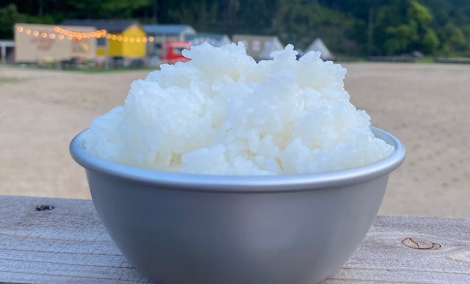 爐子裡煮的米飯圖片