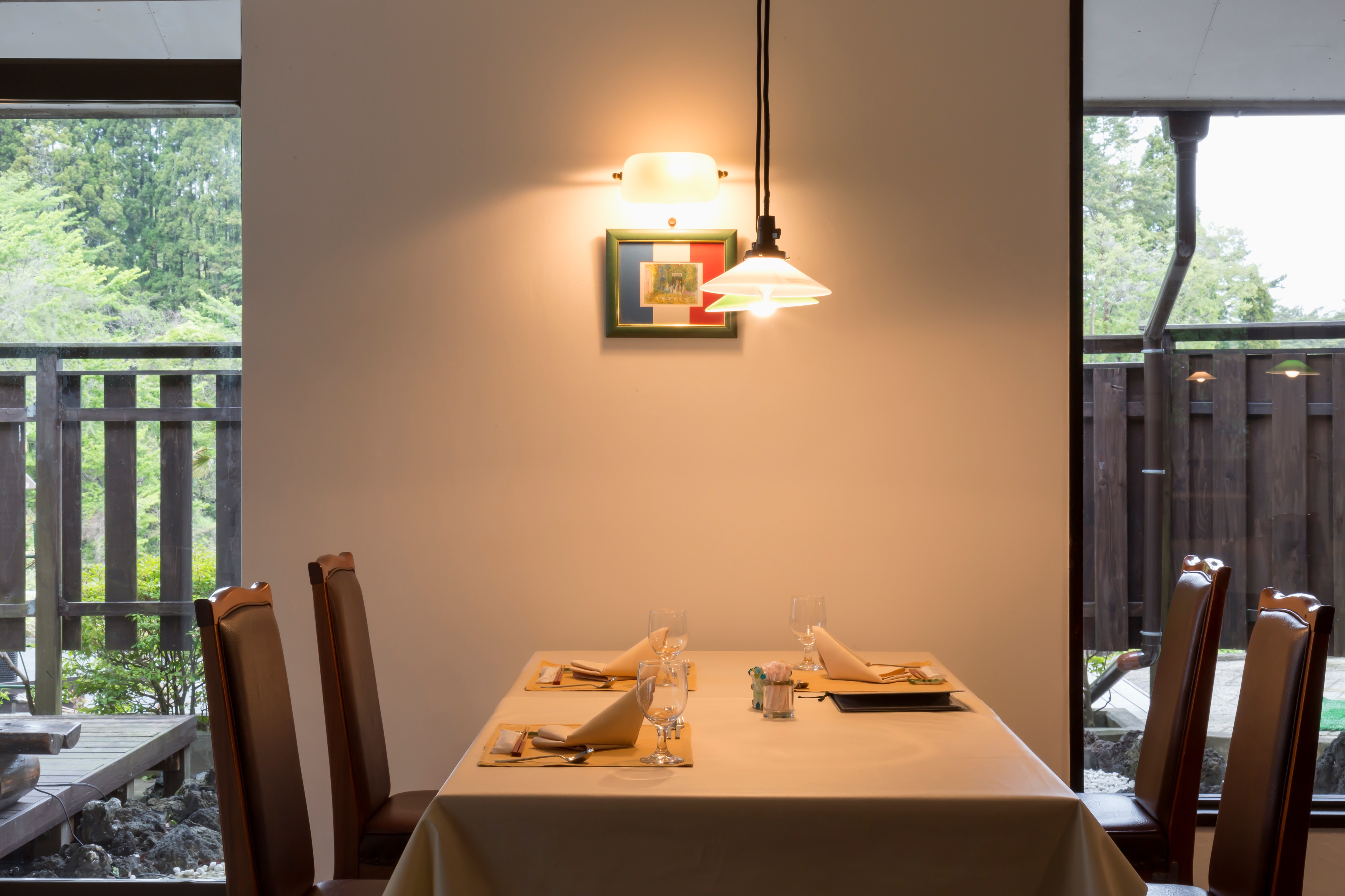 Inside the bistro