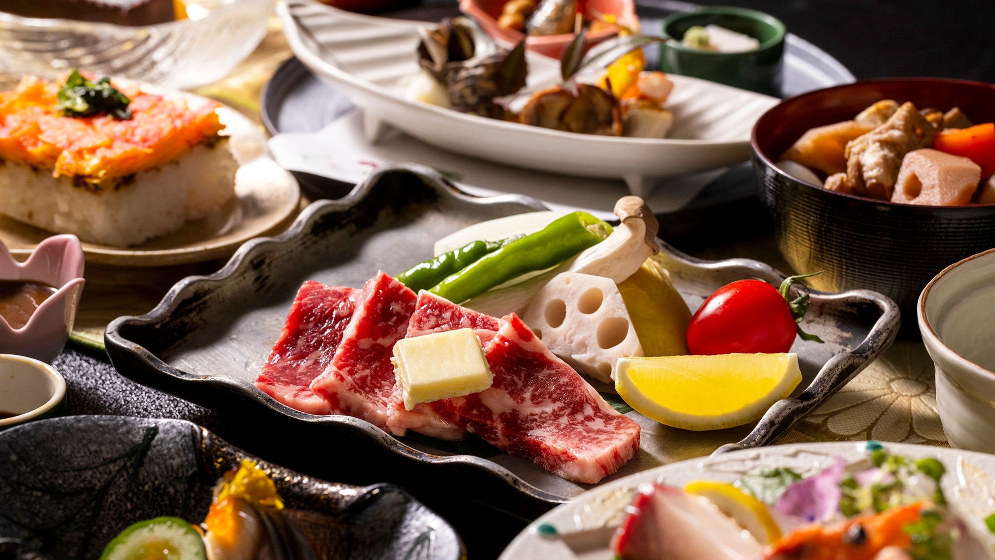 [Hanayagi Kaiseki <Japanese cuisine>]