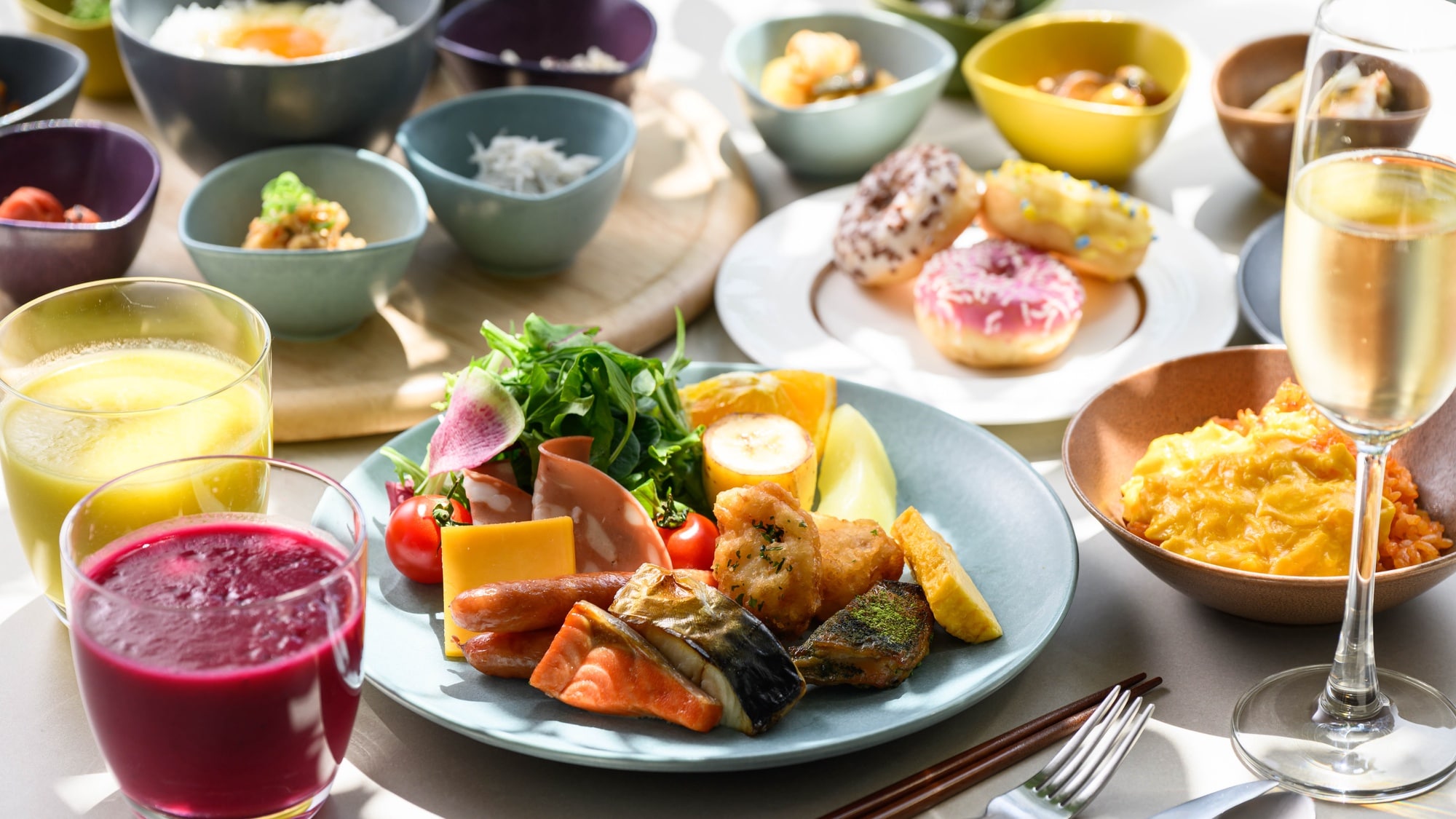朝食ビュッフェ