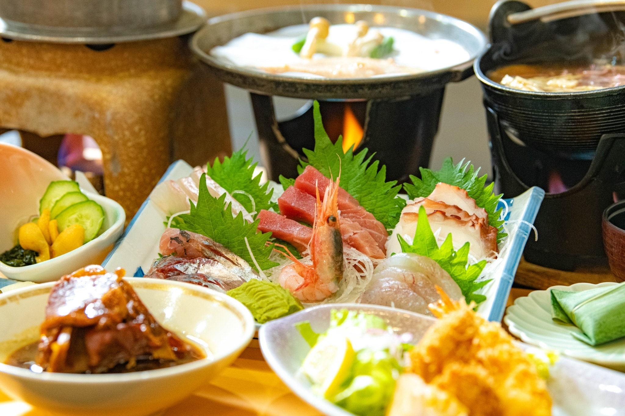 Affordable plan with lots of sashimi