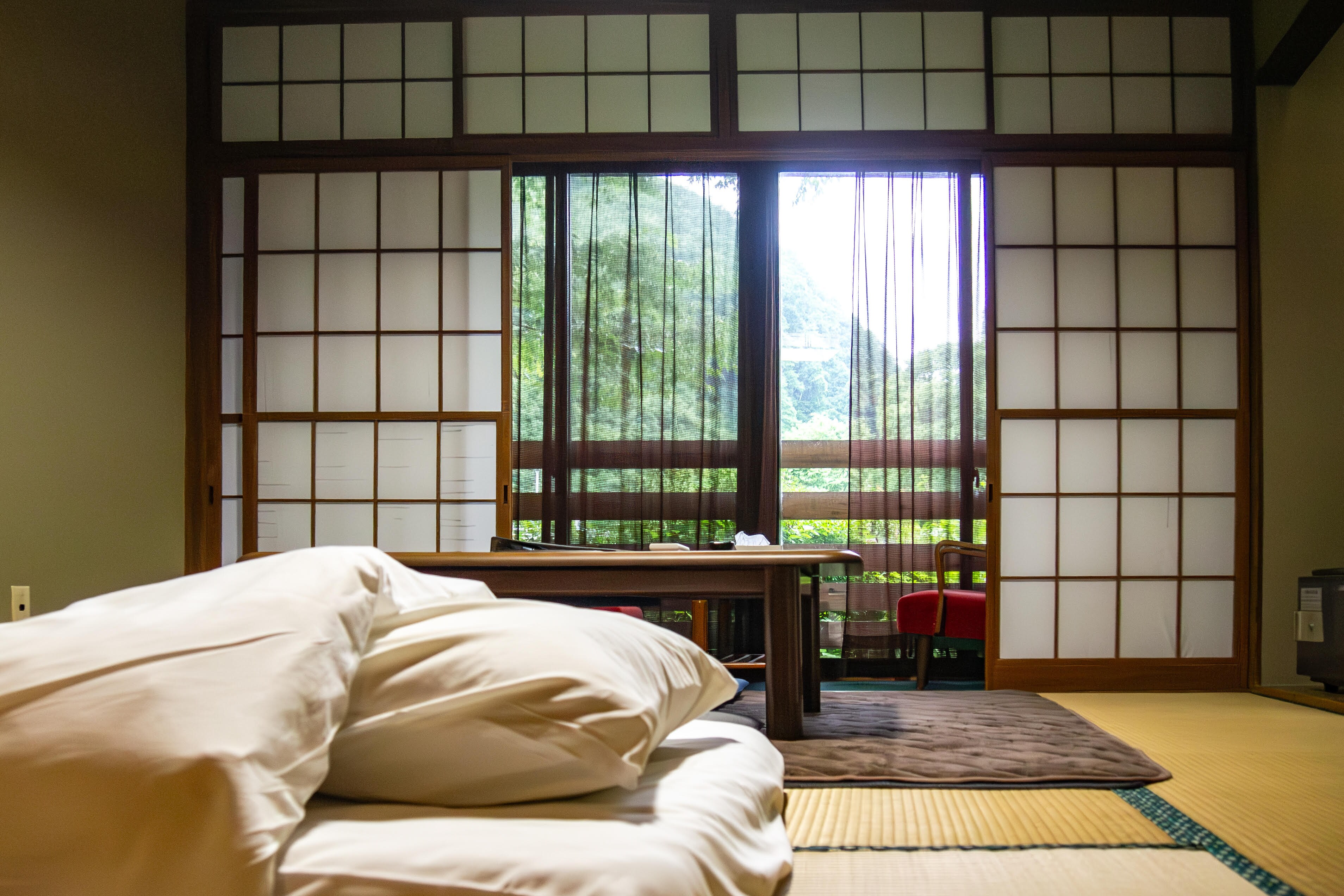 Main building guest room (with futon)